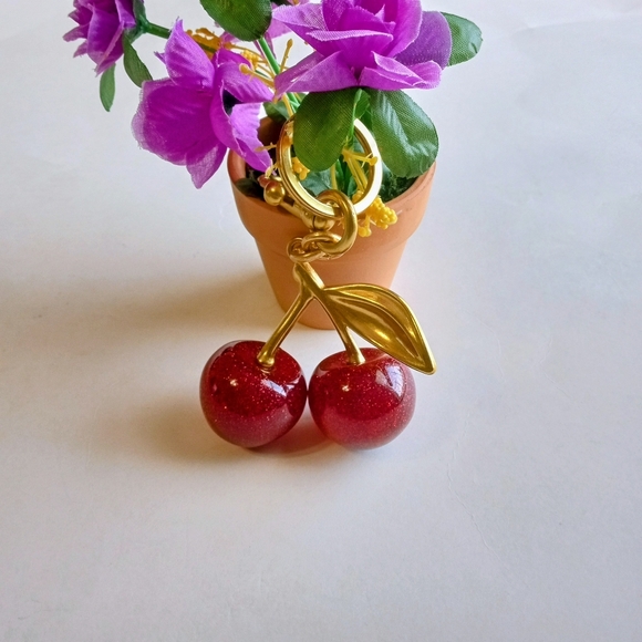 Accessories - Cherry Bag Charm Keychain New
